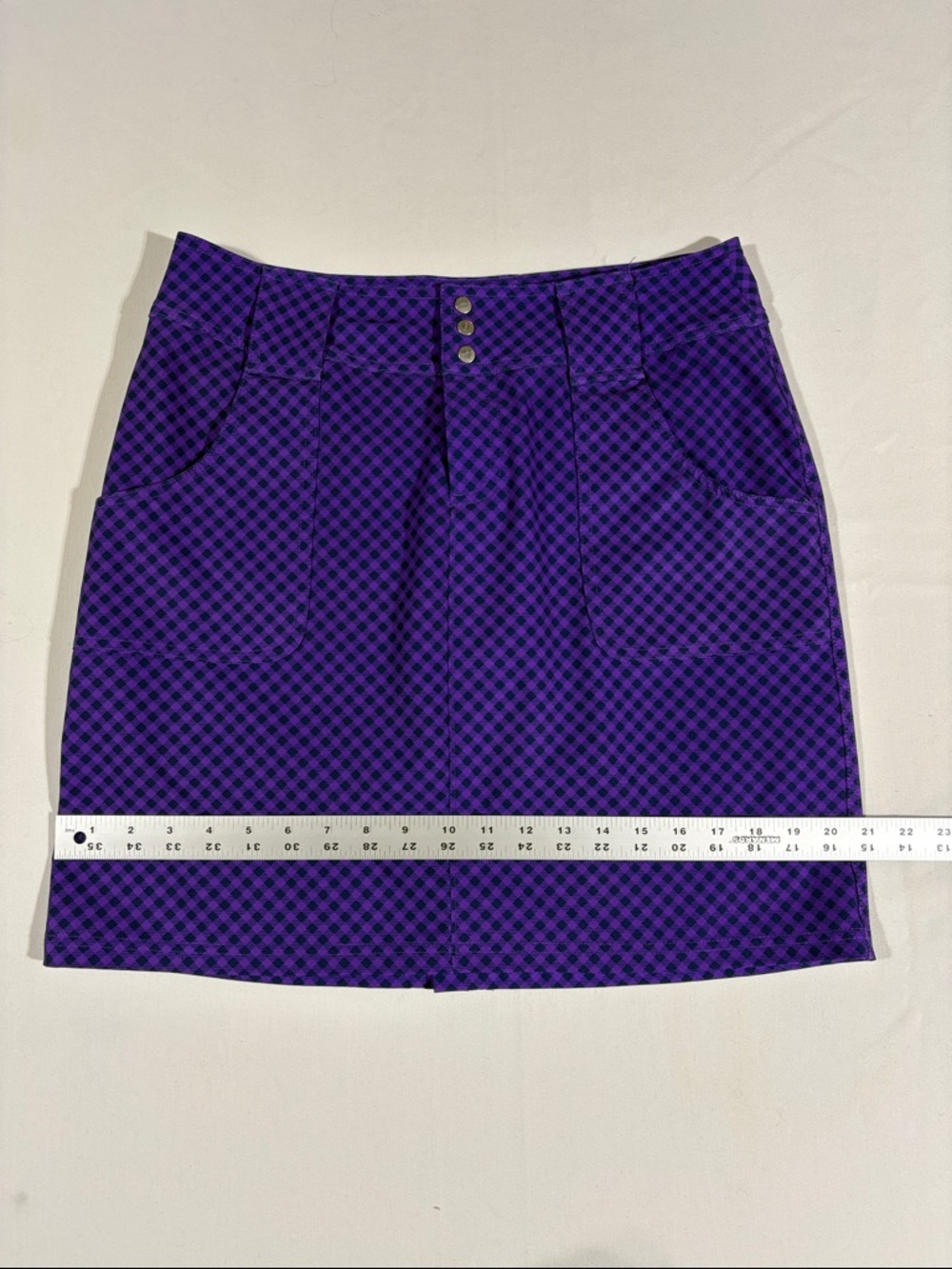 Jofit Purple Checkered Golf Skort with Front Pockets NNT size 6 - Picture 13 of 14